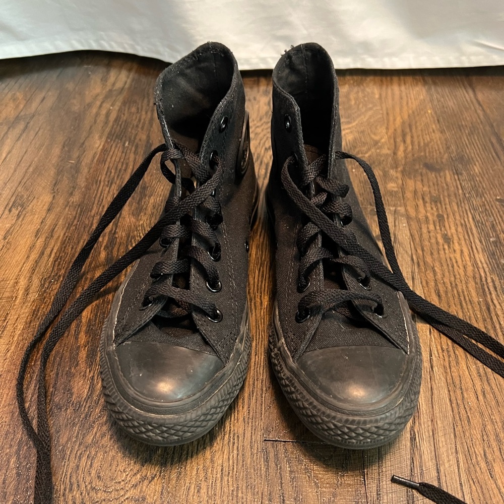 Converse All Black High Tops